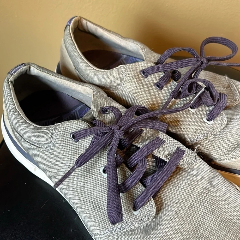Teva Women's Wander Low-Top Canvas Shoe, Gray & Purple Size 8.5